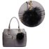 AGC1016 - Fluffy Fur Black Bag Charms