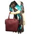 AG00530 - Wholesale & B2B Burgundy Tote Shoulder Handbag Supplier & Manufacturer