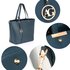 AG00522 - Navy Women's Tote Shoulder Handbag