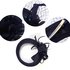 AGF00221 - Navy Feather Hat Mesh Beaded Fascinator