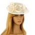 AGF00229 - Ivory Flower Mesh Hat Fascinator