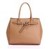 AG00447 - Nude Tote Handbag Features Buckle Belts