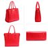 AG00420 - Red Split Design Tote Handbag