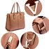 AG00420 - Nude Split Design Tote Handbag