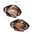 AG00420 - Black / Nude Split Design Tote Handbag