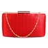 AGC00314 - Red Satin Clutch Evening Bag