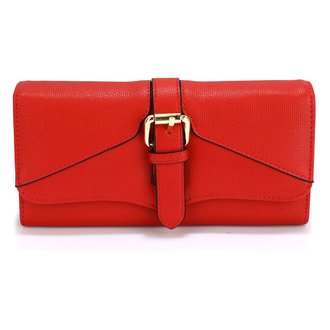 LSP1042A - Red Buckle Detail Purse/Wallet