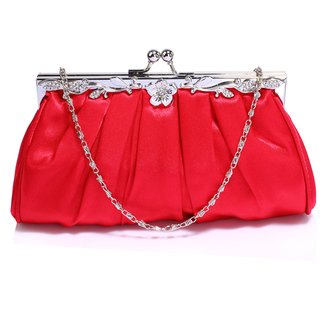 AGC0098 - Red Crystal Evening Clutch Bag