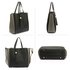 AG00550 - Black / Grey Tassel Shoulder Handbag