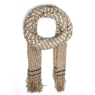 AGSC208 - Taupe Women's Texture Winter Scarf