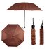 AGU0012 - Burgundy Window Pane Check Manual Open Umbrella