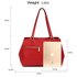 AG00526 - Wholesale & B2B Red Women's Front Pockets Tote Bag Supplier & Manufacturer