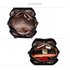 AG00553 - Navy Front Pocket Tassel Shoulder Bag With Black Metal Work