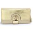 AGP1092B - Gold Twist Lock Crocodile Purse/Wallet With Tassel