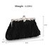 AGC00346 - Black Crystal Evening Clutch Bag