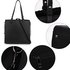 AG00558 - Black Fashion Tote Handbag