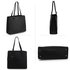 AG00558 - Black Fashion Tote Handbag