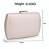 AGC00358 - Ivory Hard Case Evening Clutch Bag