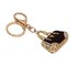 AGCK1059 - Sparkly Gold Metal Crystal Handbag Bag Charm