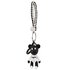 AGCK1073 - Black / White Bear Style Bag Charm