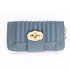 AGP1093 - Blue Zip Round Twist Lock Purse/Wallet
