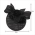 AGF00238 - Black Flower Mesh Hat Fascinator