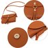 AG00597 - Tan Flap Cross Body Tassel Shoulder Bag