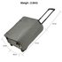 AGT0015 - Grey Travel Holdall Trolley Luggage With Wheels - CABIN APPROVED