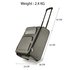 AGT0016 - Grey Holdall Travel Trolley Luggage With Wheels - CABIN APPROVED