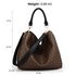 AG00573P - Anna Grace Black Hobo Shoulder Bag