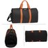 AGT0020 - Black / Brown Weekend Duffle Bag