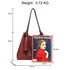 AG00611 - Burgundy Women's Fashion Hobo Bag With Pouch