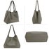 AG00611 - Grey Women's Fashion Hobo Bag With Pouch