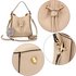 AG00591S - NudE Drawstring Tote Bag With Faux-fur Bag Charm