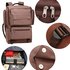 AG00613  - Coffee Backpack Rucksack School Bag