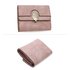 AGP1102 - Pink Flap Metal Owl Design Purse / Wallet