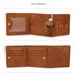 AGP1104 - Tan Trifold Purse / Wallet With Charm