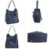 AG00591M - Navy Drawstring Tote Bag With Pouch