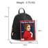 AG00171A - Black Croc Print Backpack School Bag