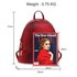 AG00171A - Burgundy Croc Print Backpack School Bag