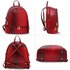 AG00171A - Burgundy Croc Print Backpack School Bag