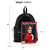 AG00186G - Black Backpack Rucksack School Bag