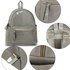 AG00186G - Grey Backpack Rucksack School Bag
