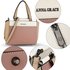 AG00694 - Pink / Beige / Nude Women's Shoulder Handbag