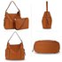 AG00696 - Brown Shoulder Bag With Pouch