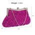 LSE0079 - Purple Crystal Evening Clutch Bag