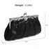 AGC0098 - Black Crystal Evening Clutch Bag