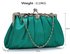 LSE0098 - Turquoise Crystal Evening Clutch Bag
