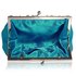 LSE0098 - Blue Crystal Evening Clutch Bag
