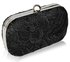 LSE00110 - Classy Black Ladies Lace Evening Clutch Bag